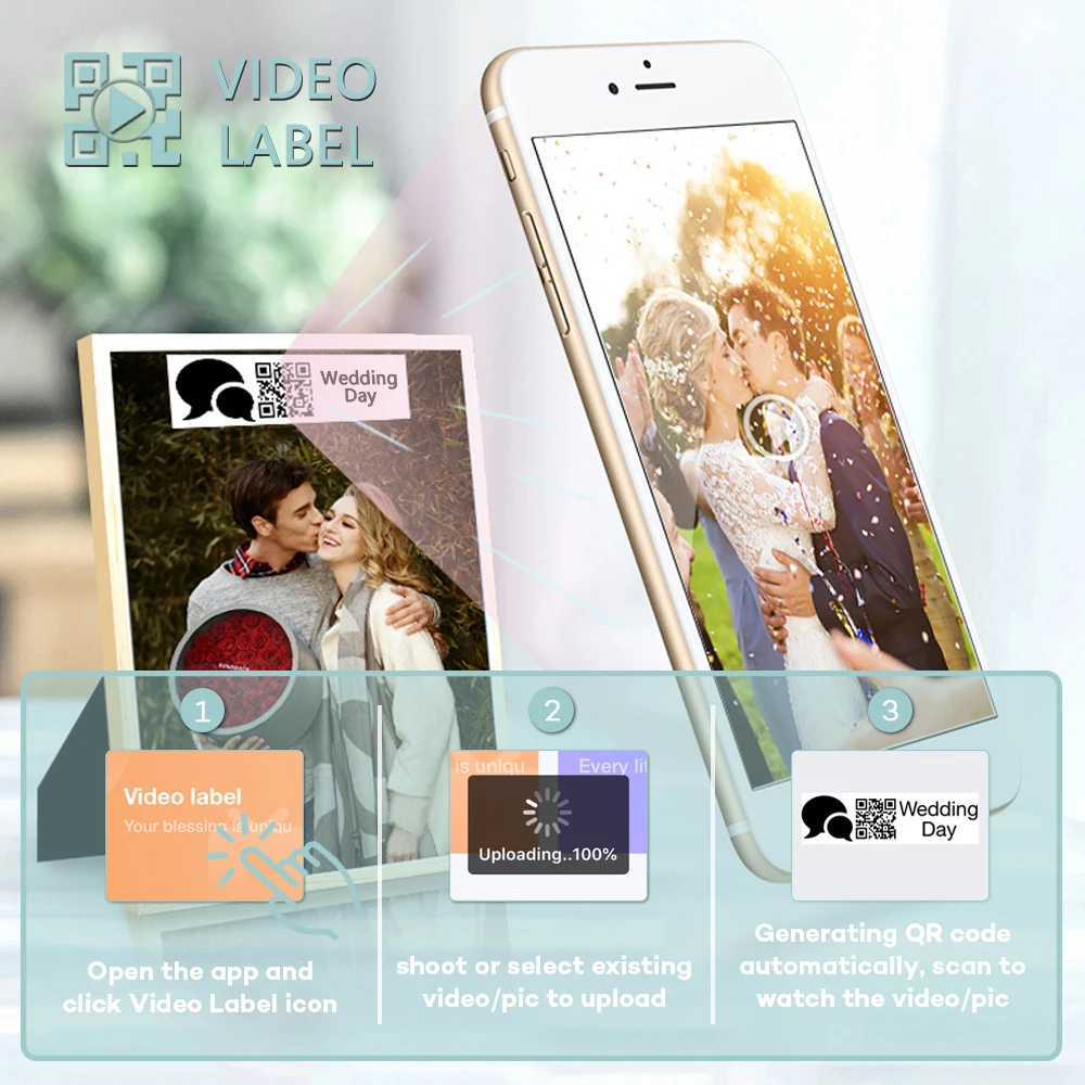 Карманный мини-принтер для этикеток Seabird портативный термопринтер с Bluetooth