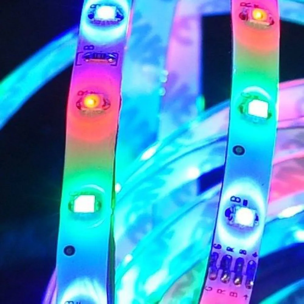 2 х 5 м 3528 SMD RGB 600 светодиодный гибкий светильник полосы лампы A + 44-клавишный