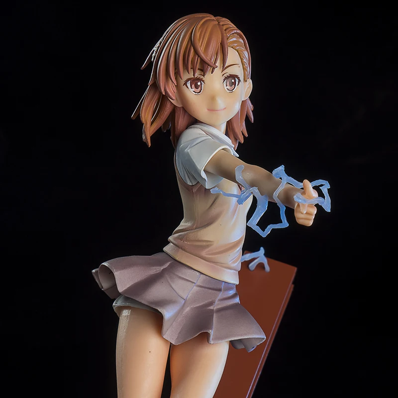 

25cm Anime Action Figure Misaka Mikoto Toaru Majutsu No Index A Certain Magical Accelerator PVC Model Home Table Collection Toy
