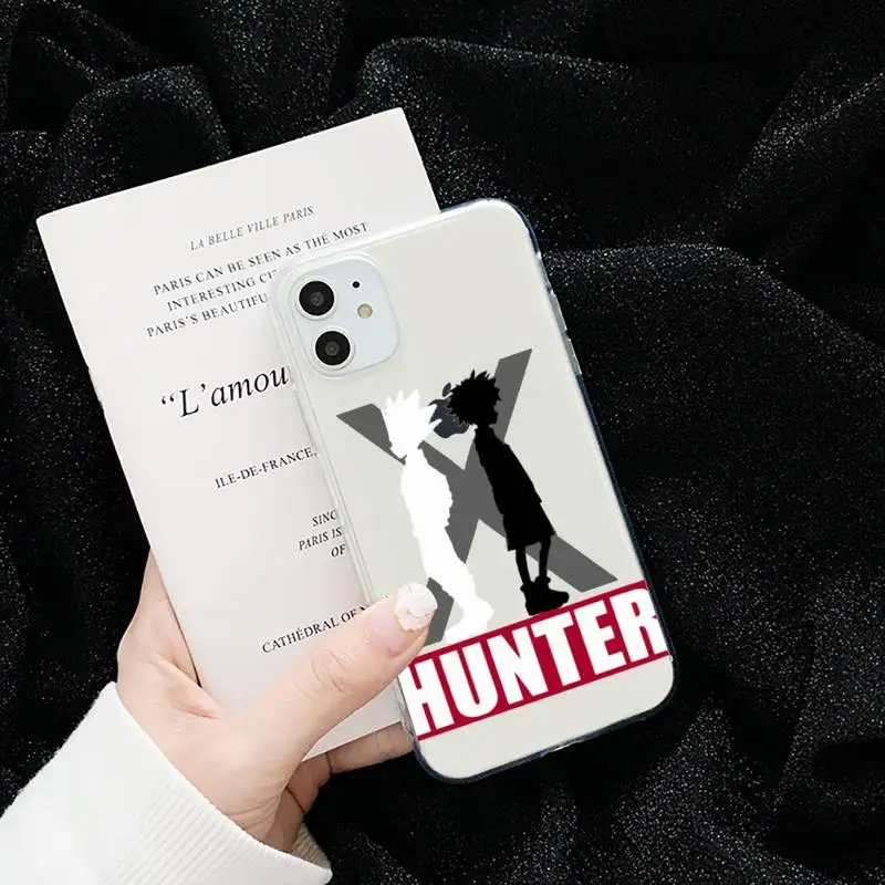 

HXH Anime Hunter X Hunter Phone Case Transparent for iPhone 6 7 8 11 12 s mini pro X XS XR MAX Plus cover funda shell