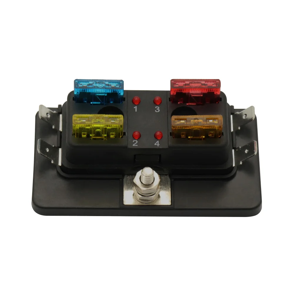 4 способ лезвие предохранителей с светодиодный индикаторный предохранитель блок