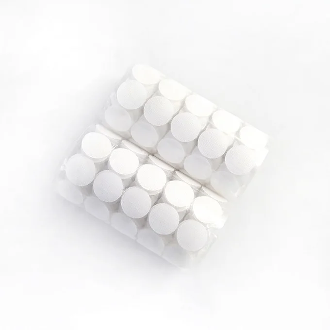 20mm White 50pcs 50 пар липучка самоклеющаяся velcros нейлоновые клейкие красочные самоклеящиеся точки крюк и петля точка наклейки крепежная лента липучками на 10/15/20 мм - Цвет: 20mm White 50pcs
