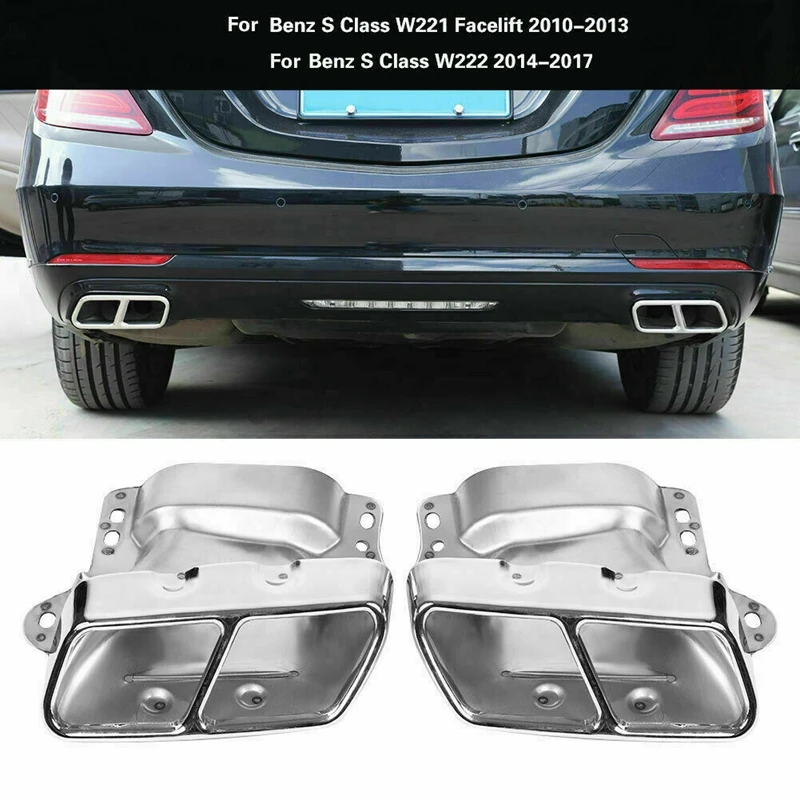 

Автомобильный глушитель выхлопной трубы для Mercedes Benz W164 W221 S300 S350 S500 W166 W251 W216 S CLA ML Class AMG