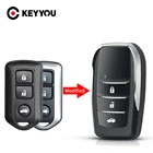 KEYYOU 23 кнопочный модифицированный складной чехол для автомобильного ключа для Toyota Highlander Camry Prado RAV Vios Yaris с необработанным лезвием