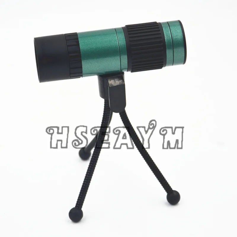 With Tripod Мини зум Монокуляр BAK4 морской карманный HD карманный одноцилиндровый мультипликатор телескоп низкий светильник ночного видения - Цвет: With Tripod
