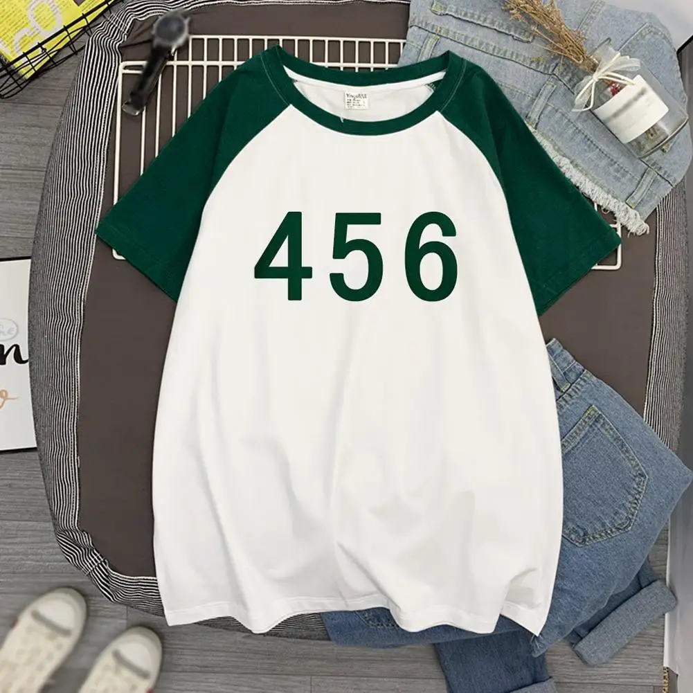 

Korean Teleplay Squid Game Cosplay Costume Li Zhengjae Same T Shirt Shorts 456 218 Top National Tide Short Sleeves Hallowmas