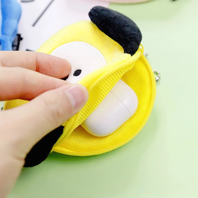 

JCBTSH ins popular cute animal cartoon plush trend coin purse card bag airpods storage bag small jewelry bag can be hung