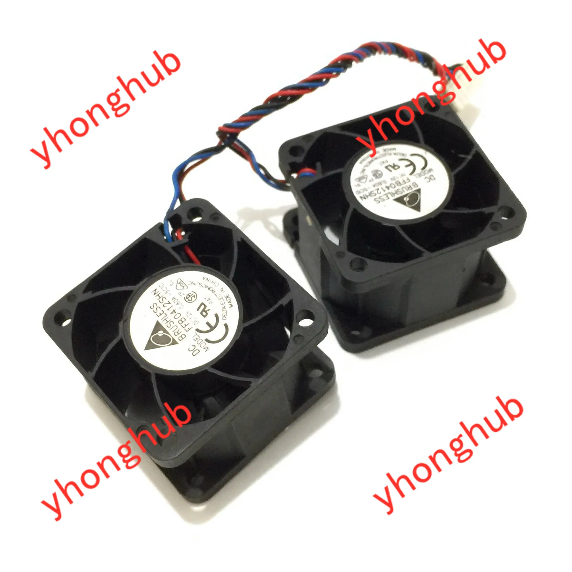 Delta Electronics FFB0412SHN 5C1D DC 12V 0.60A 40x40x28 мм 3 Провода Сервер вентилятор охлаждения|Кулеры и