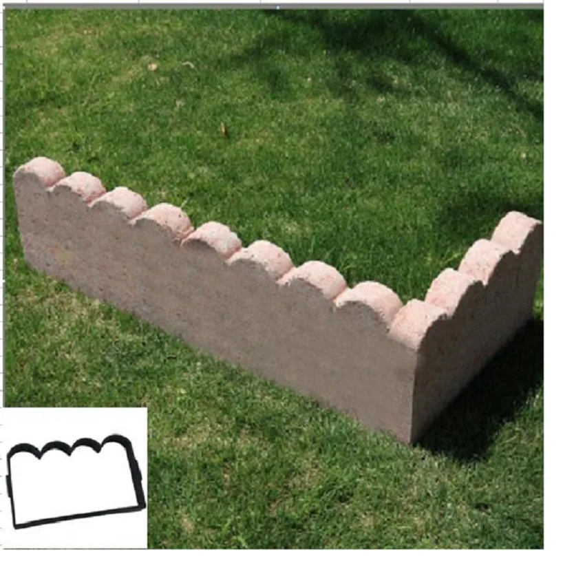 Антикварная форма для сада кирпича цемента садового забора цементный камень