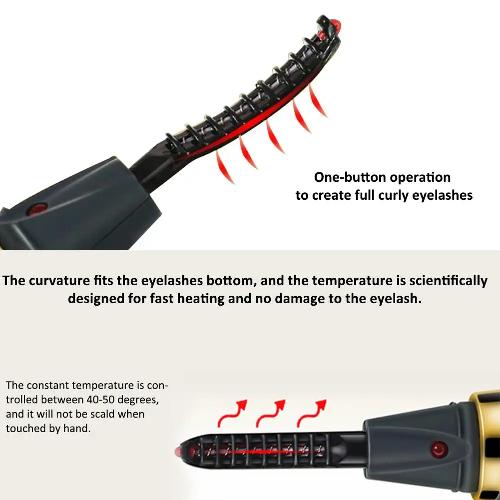 Электрическая мини Плойка для завивки ресниц с подогревом перезаряжаемая через