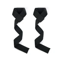 a pair of cotton lifting straps for weightlifting powerlifting crossfit heavy duty for wrist support and deadlift bar training