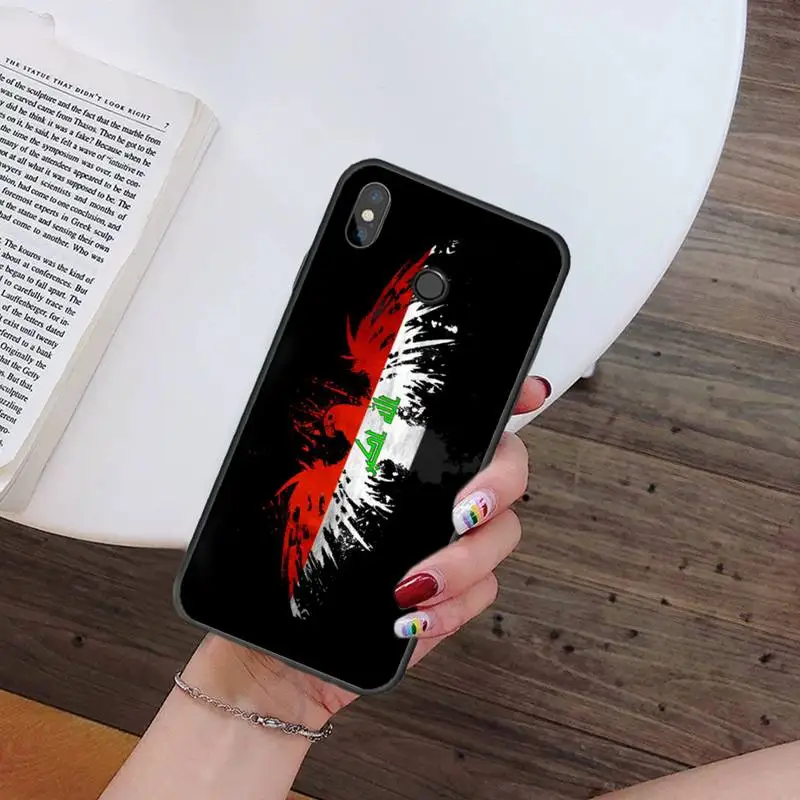 

Iraq Flag art design pattern luxury design Phone Case cover For Xiaomi Redmi note 7 8 9 t k30 max3 9 s 10 pro lite