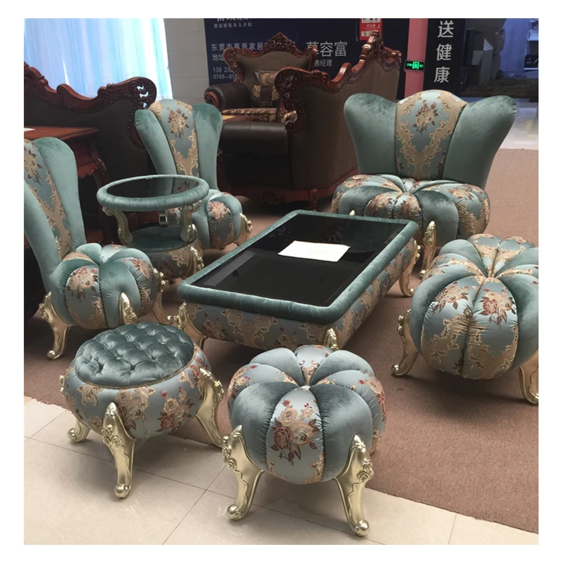 Диван в Европейском стиле Современная дизайнерская ткань диван для гостиной 8