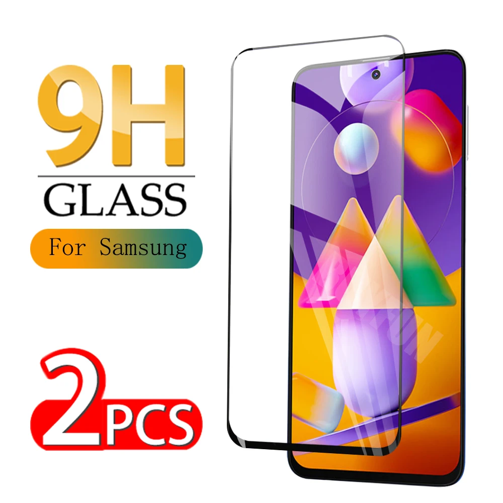 2 шт. прозрачное закаленное стекло для Samsung Galaxy M40 Защита экрана M51 M31 Премиум 9H