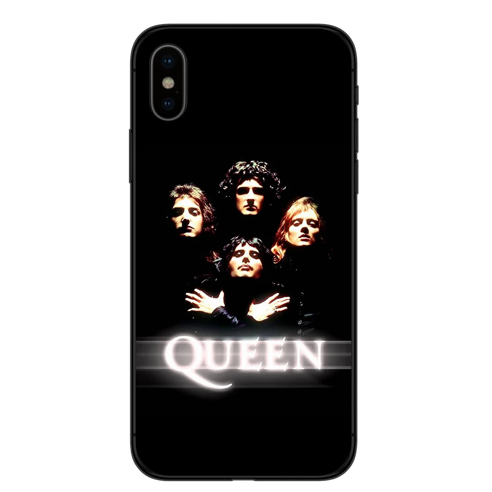Чехол для Телефона iPhone X XR XS Max 8 8Plus 7 7Plus 6 6S Plus 5S SE Freddie Mercury Queen band Мягкий силиконовый