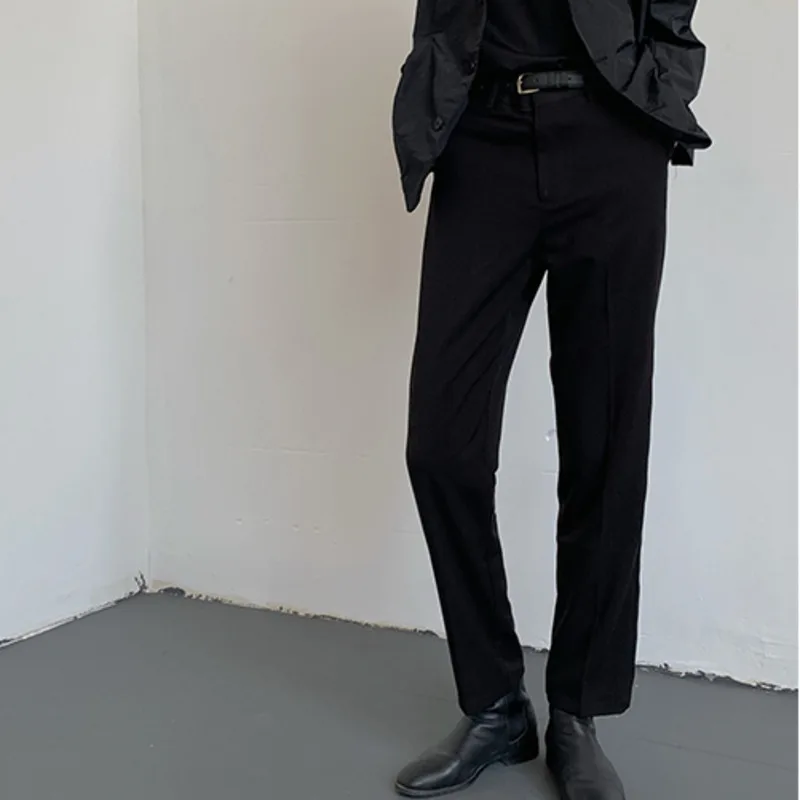 

Men's Wear 2021 New Autumn Solid Color Slim Casual Suit Pants For Male All-match Simple Trousers With Pockets For Male