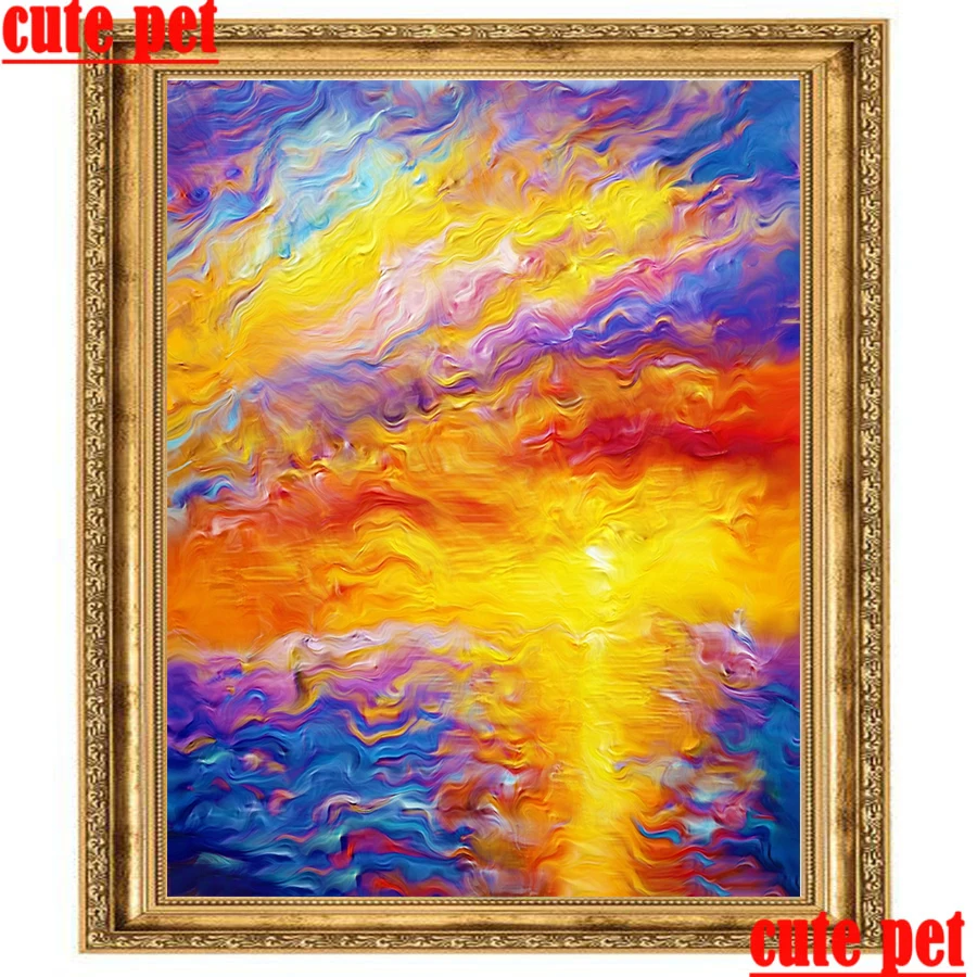 

cute pet DIY Abstract painting 5d full diamond CrossStitch diamond color painting Square Diamond Round Diamond Mosaic Decoration