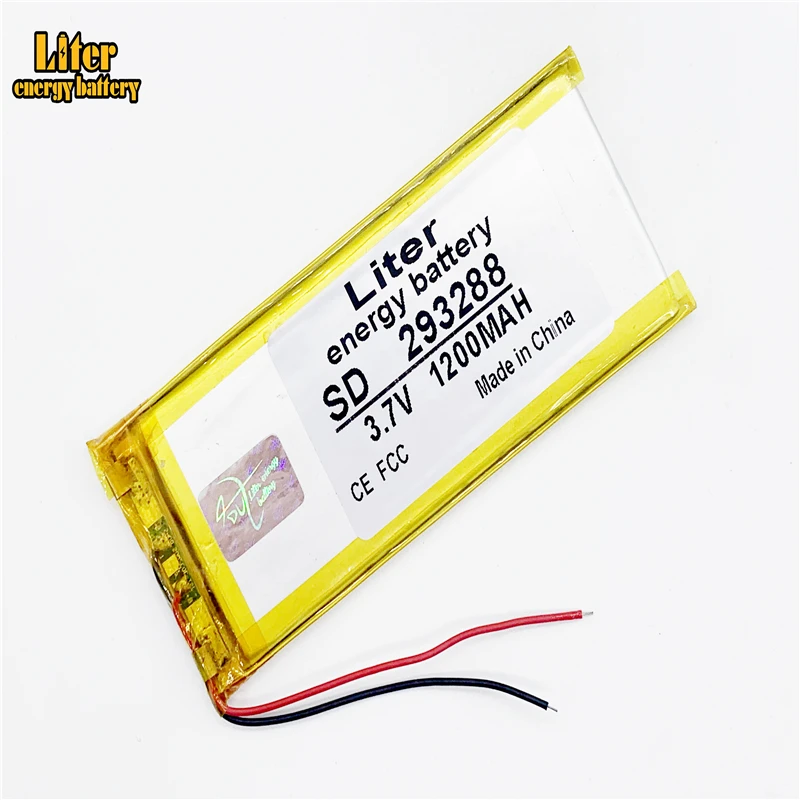 3.7V 1200mAh 293288 303090 Universal Li-ion battery for tablet pc Mp3 MP4 MP5 GPS mobile bluetooth | Компьютеры и офис