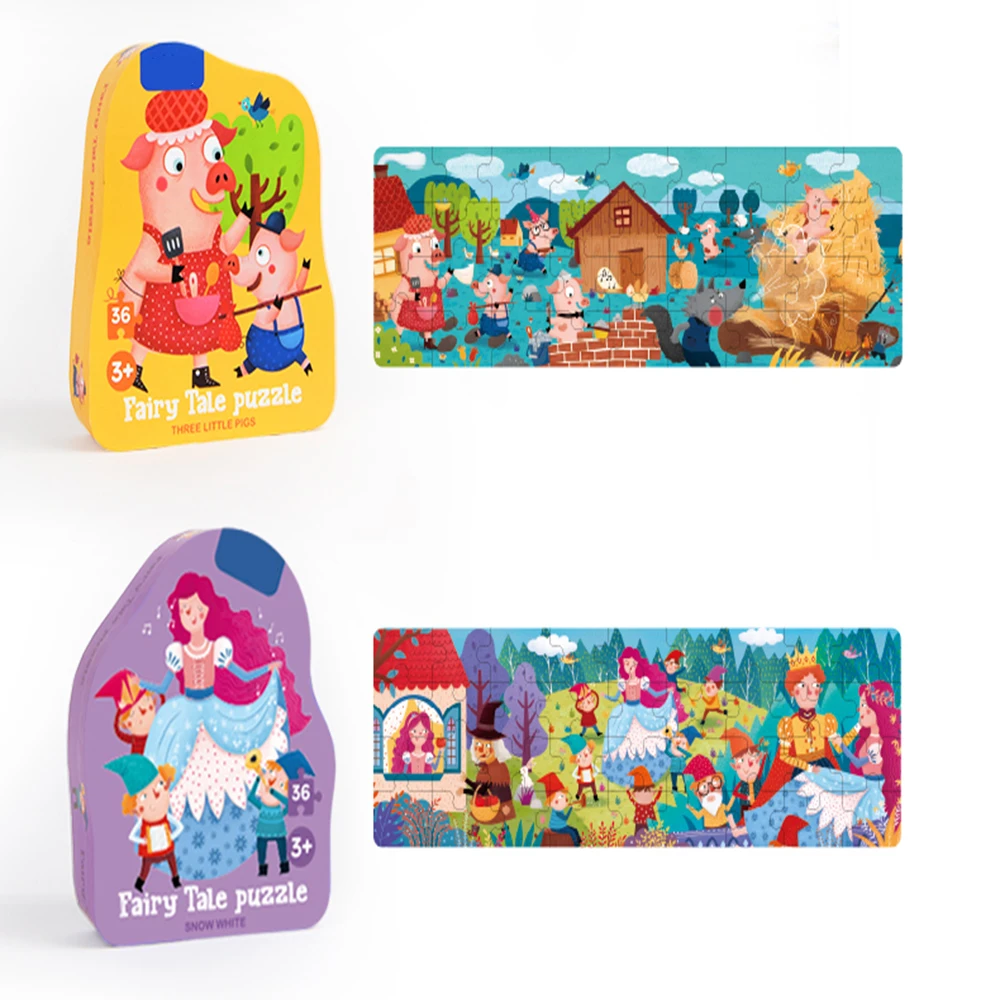 

Сказочная детская развивающая игрушка для раннего образования, Большая головоломка, детский интеллект, От 3 до 4 лет, декомпрессия, подарок