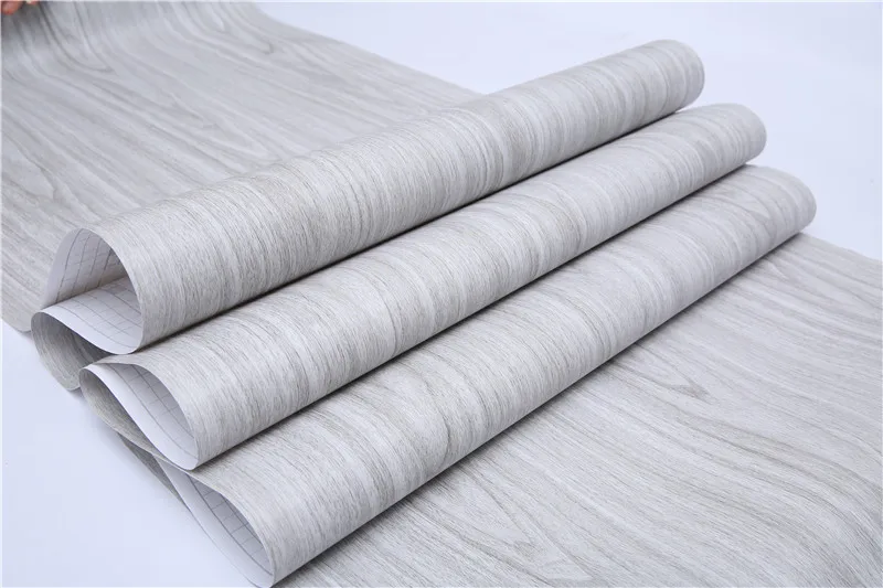 5M Waterproof Pvc Vinly Wood Texture Self-Adhesive Wall Decoration Sticker Papers for Furniture Room Decor Aesthetic