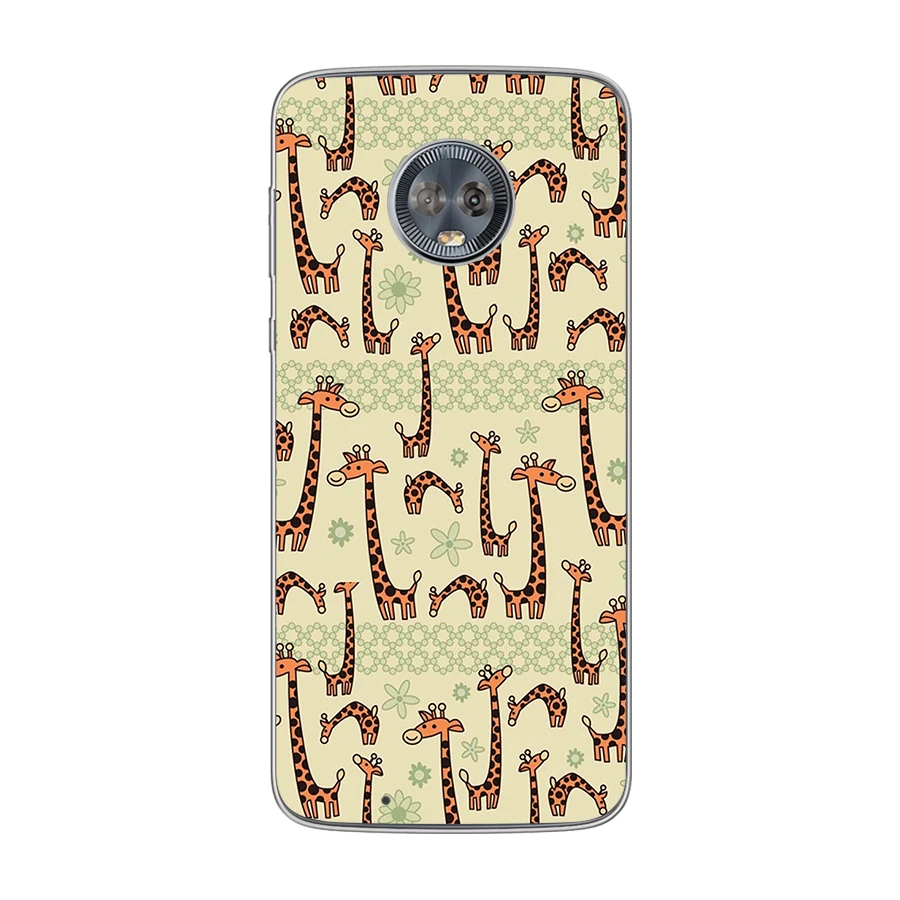 

Cute Animal Giraffe Case for Motorola Moto G9 Play G8 G10 G7 G6 E7 E6 E6s E5 E4 Plus Play Power Lite Soft TPU Phone Cases Cover