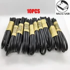 10 шт.лот кабель Micro USB 0,9 м кабель для быстрой зарядки и передачи данных для Samsung S4 S5 S6 S7 Edge J2 J3 J5 J7 2016 2017 кабель для зарядки телефона