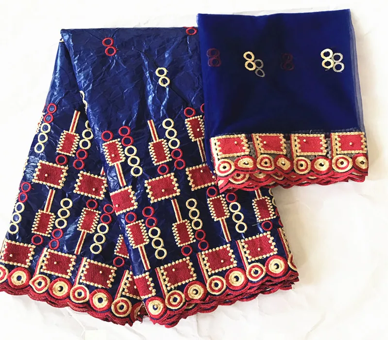 as picture Красная кружевная ткань africain bazin riche getzner brode торговля guinea brocade Ткань bazin riche ткань 5+ 2 ярдов/партия TA-29 - Цвет: as picture