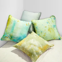 nordic colorful printing square pillow sleeping pillows hugs for sofa home decor neck pillows printing pillowcase 4040cm