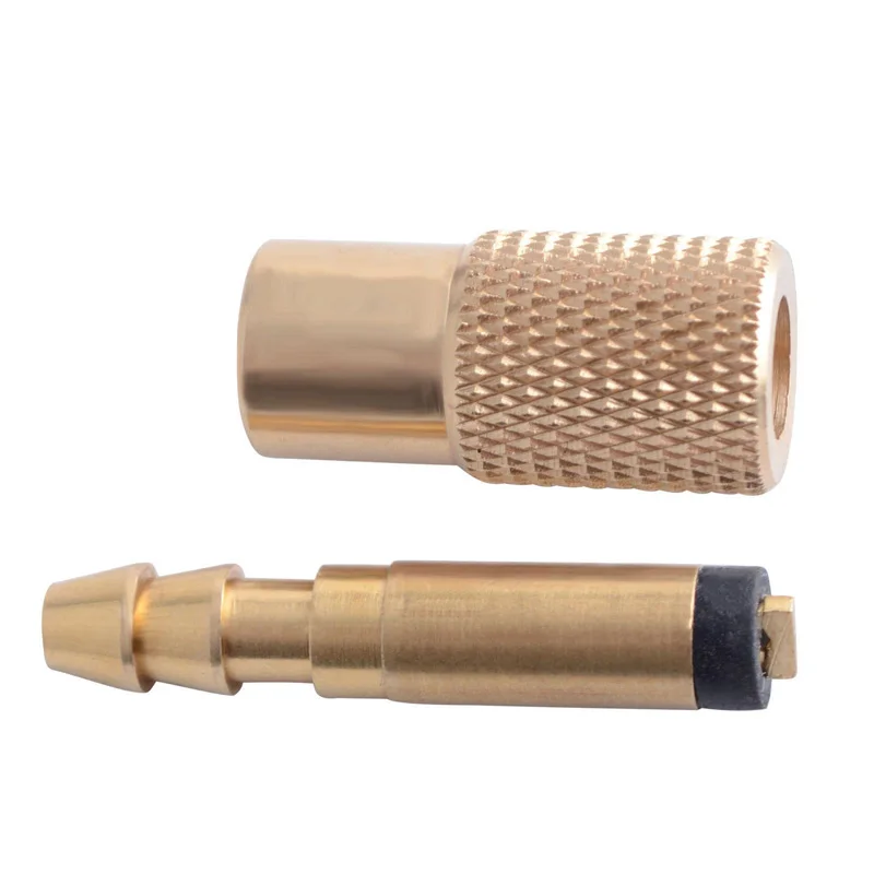 

Bore hose Tire Inflator Valve Connector 6mm Chuck Wheel Tyre Copper Accessory 2pcs