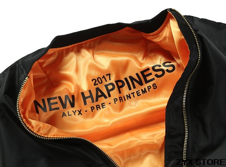 

2017 Top Version Brand Winter Style 1:1 Women Men Ma1 Bomber Jacket Coats Hiphop Skateboard Men Bomber Jacket Thick Jacket