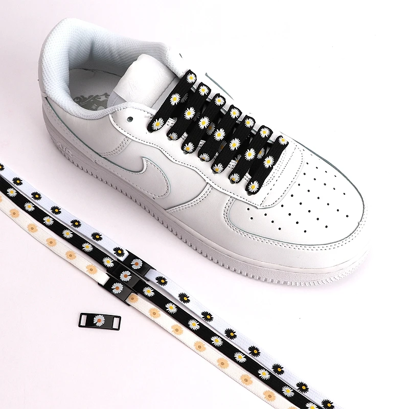 Высокие парусиновые кроссовки шнурки AF1 спортивные маленькие ромашки с