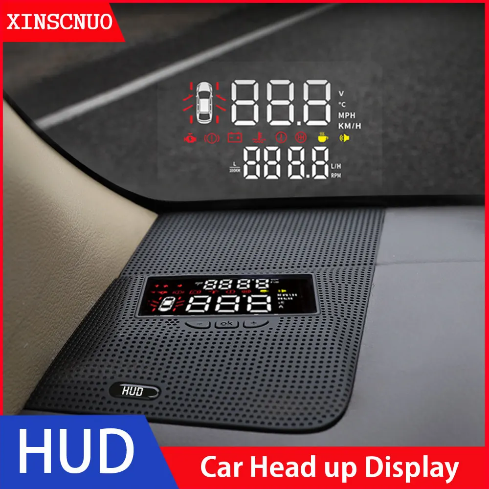 Умный Автомобильный дисплей Saft OBD2 для Toyota Prado 2009 2017 2018 2019 2020 OBD HUD Дисплей Цифровой