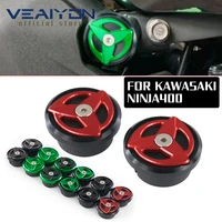 for kawasaki ninja 250 ninjia 400 ex250 ex400 z400 2018 2019 motorcycle cnc accessories frame caps set frame hole cover plug