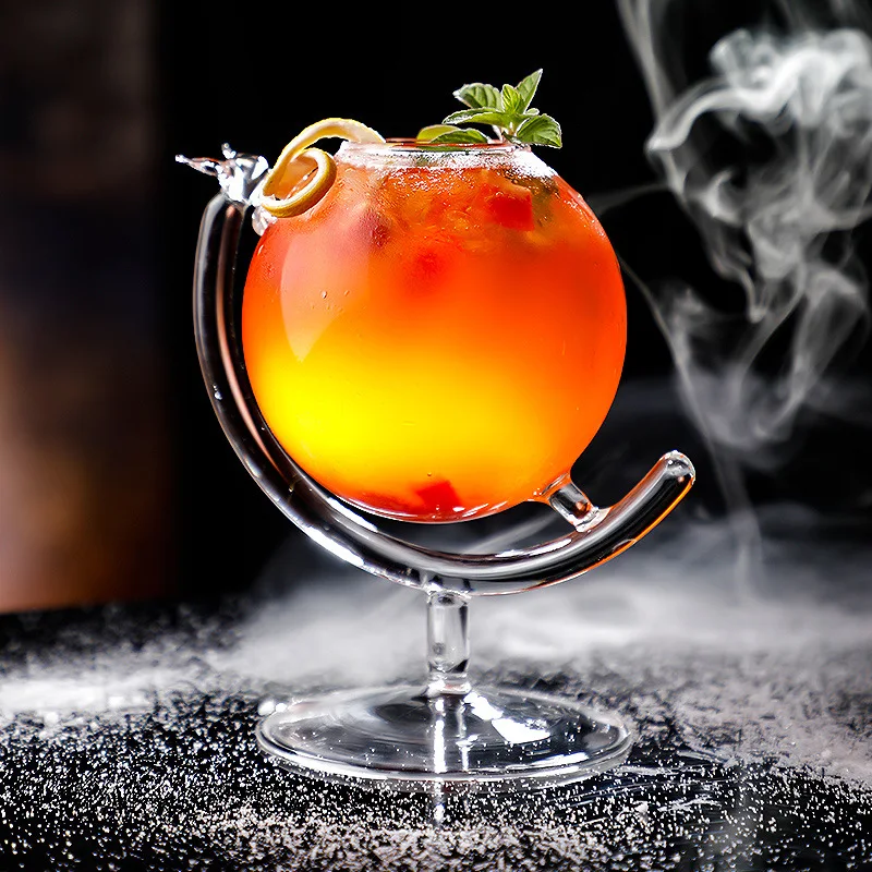 

330Ml Globe Design Cocktail Glass Personalized Juice Cold Drink Cup Martini Cup Wine Glasses