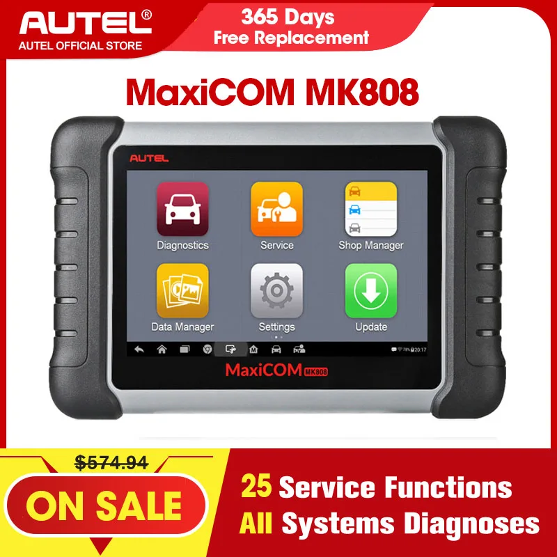 OBD2 диагностический сканер Autel MaxiCOM MK808 автомобильные Инструменты