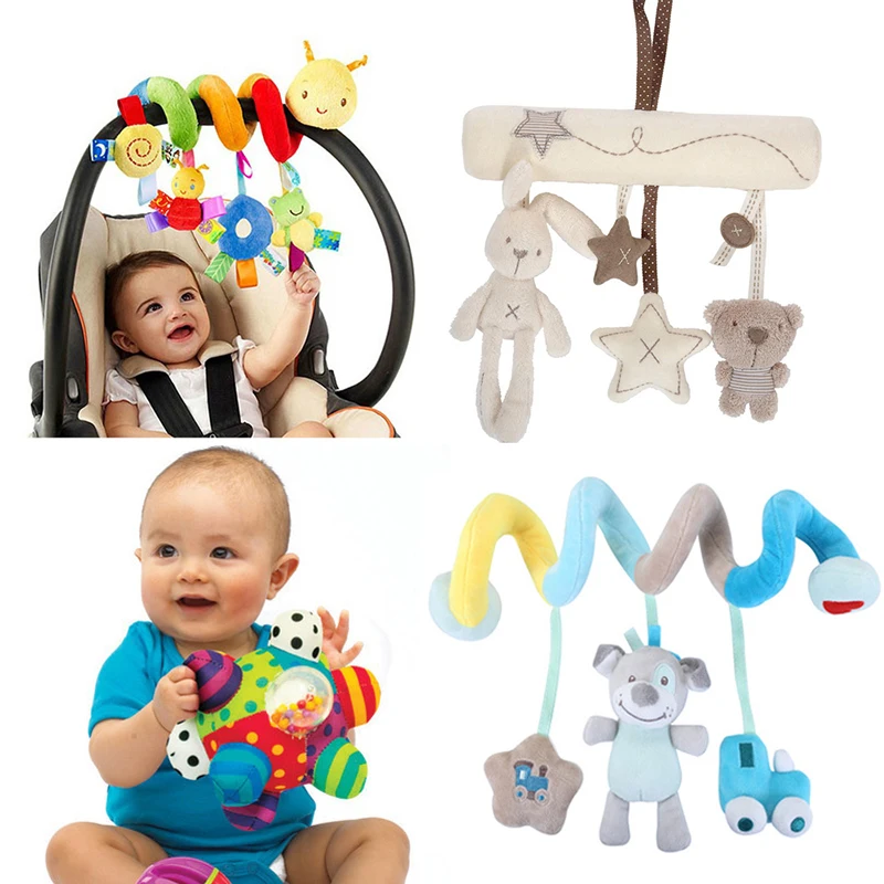 

Soft Infant Crib Bed Stroller Toy Spiral Baby Toy For Newborns Car Seat Educational Rattles Baby Towel baby Toys 0-12 months