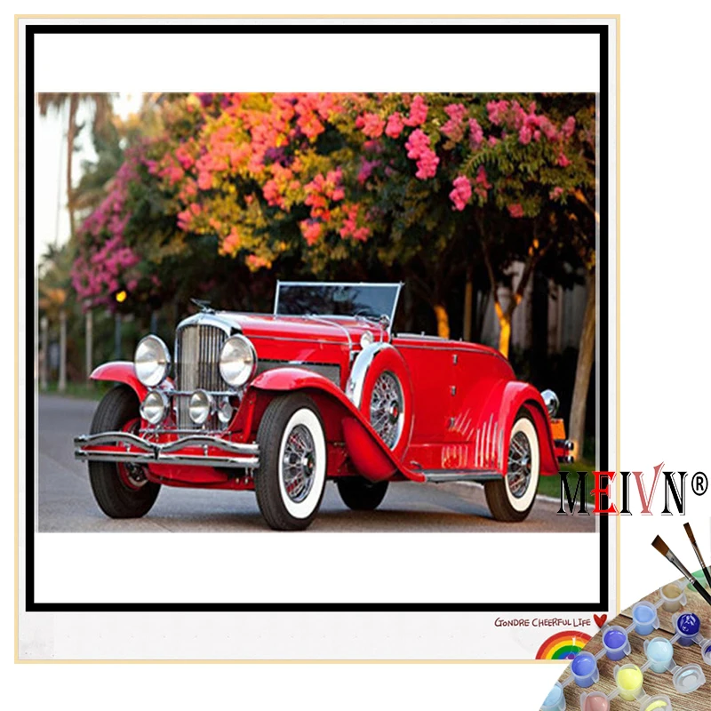 Meivn масло для спортивного автомобиля цифровой скоростной краски художественный