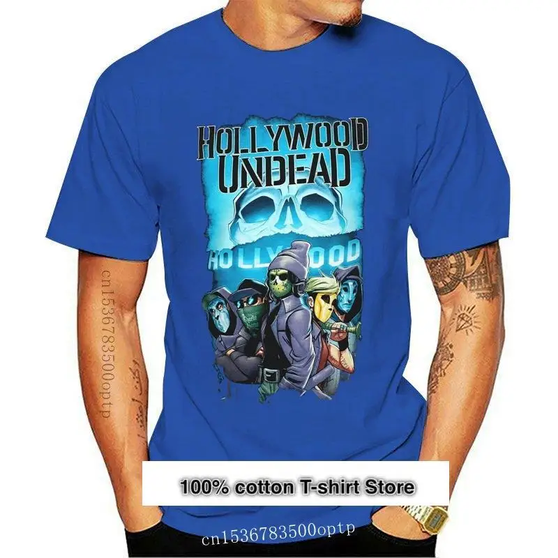 

Camiseta de gimnasio para hombre, camisa de Hollywood, Undead, color negro