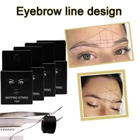 mapping pre ink string for microblading eyebow make up dyeing liners thread semi permanent positioning eyebrow measuring tools