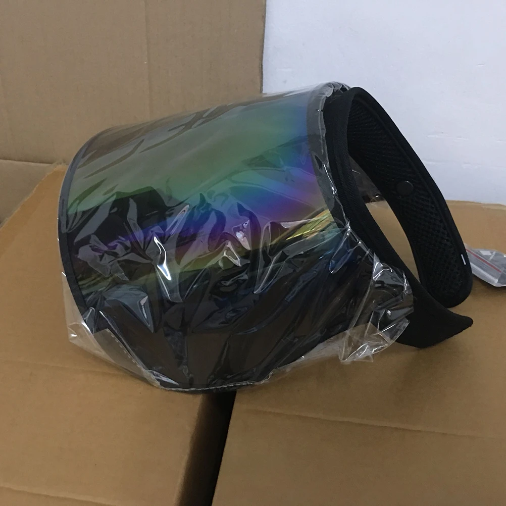 

1PC PVC Anti-UV Multicolor Sun Visors Sports Sun Hat Visor Caps for Exercises Sun Hat Sun Visors