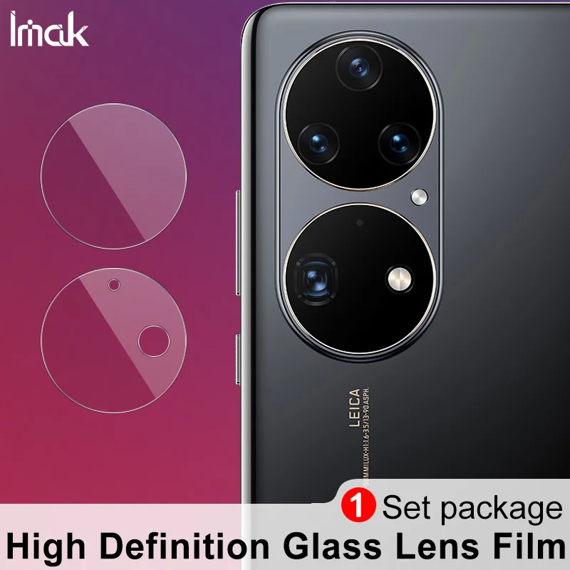 Imak 1 set Wear Resistant Camera Lens Protective Film for Huawei P50 Pro Tempered Glass