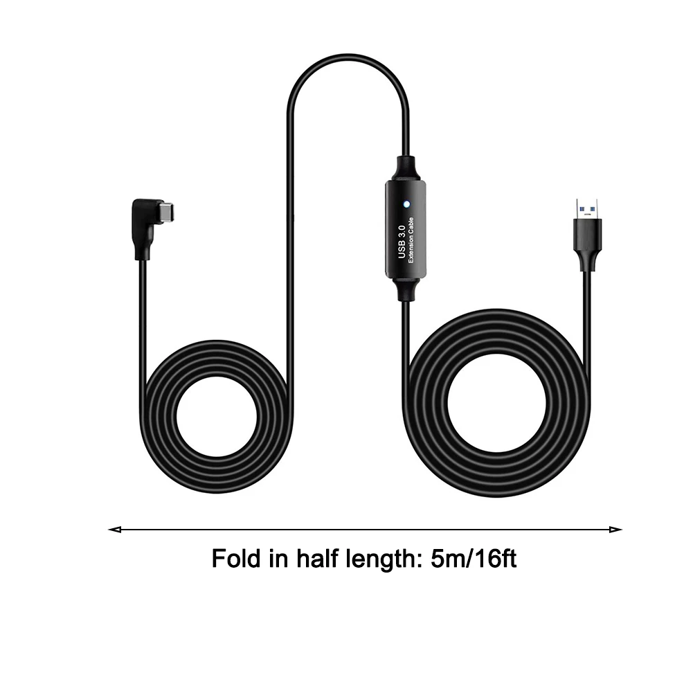 

5m VR Data Transfer Data Line Charge Cable for Oculus Quest 1/2 VR Headset USB 3.0 Type C Data Transfer Type-C Fast Charge Cable