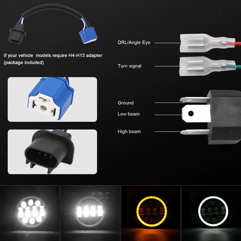 Новинка яркая кругласветодиодный светодиодная прожекторная фара 80 Вт 5 75 дюйма