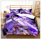 Комплект постельного белья из микрофибры, с пододеяльником и наволочкой