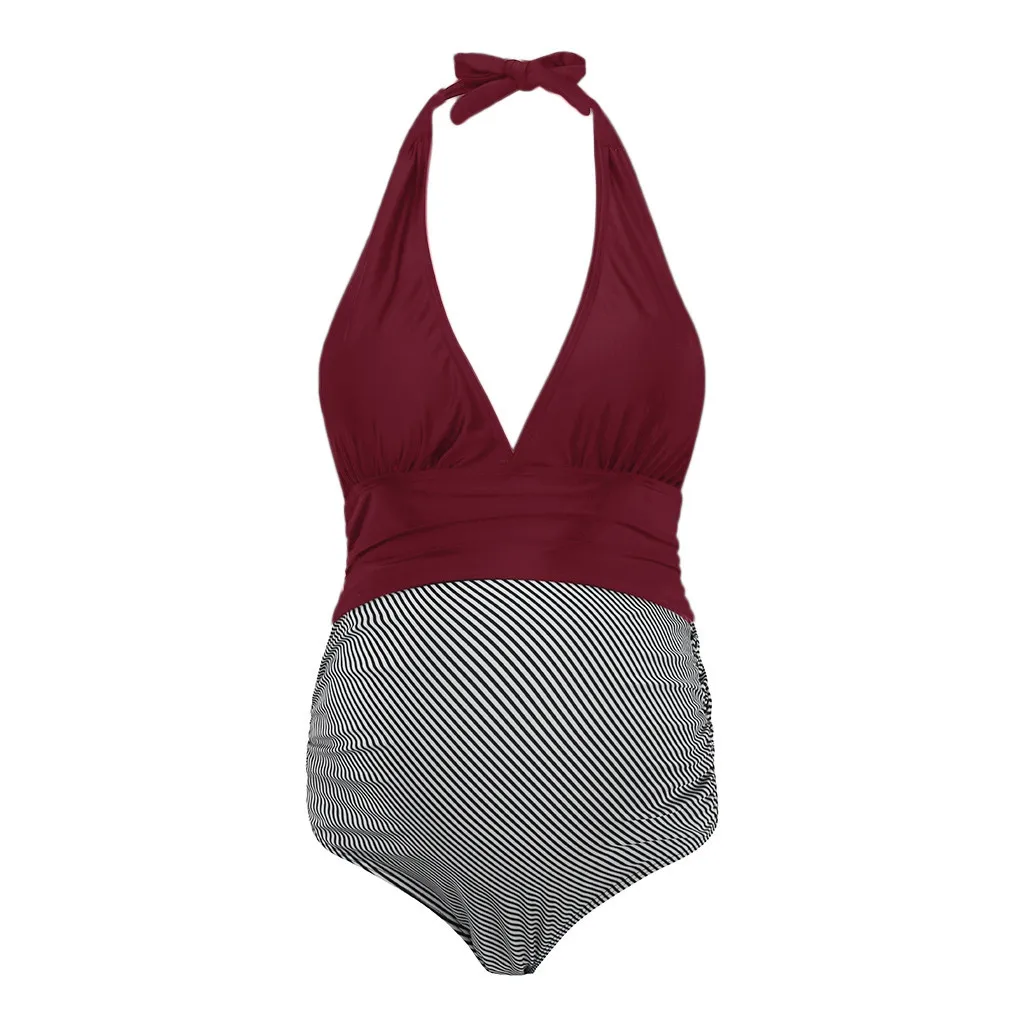 Сексуальный глубокий v-образный вырез Беременность Купальник летняя Для женщин