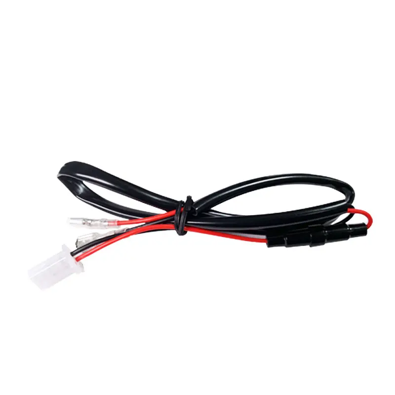 WIRE 12-24V 4.2A универсальный автомобильный двойной USB разъем порт дисплей напряжения водонепроницаемый мотоциклетные адаптер зарядное устройство комплект Штекер кабель - Название цвета: WIRE