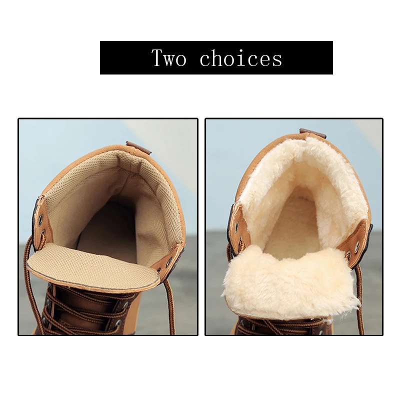FUJIN/брендовые женские ботильоны с плюшевым мехом Женская обувь на шнуровке из