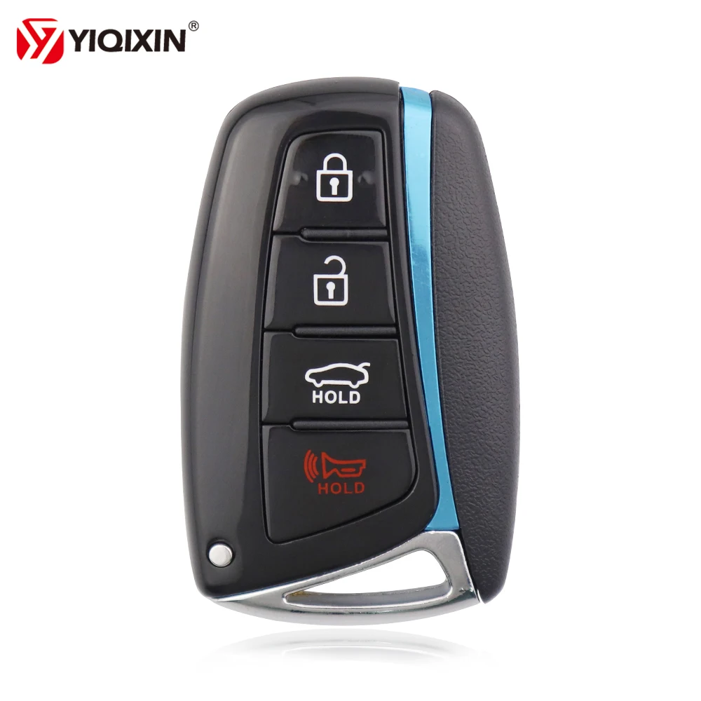 YIQIXIN Замена Автомобильный ключ оболочка 4 кнопки для Hyundai Genesis 2013-2015 Santa Azera Fe Equus