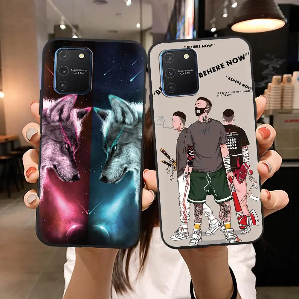 Для мальчика черный чехол для телефона Samsung Galaxy A91/M80S/S10 Lite прочный девочек женщин |