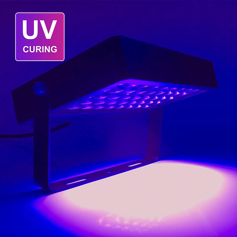 Waterproof Led UV GEL Curing Lamp Ultraviolet Light Oil Printing Machine Glass Ink Paint Silk Screen 3D Printer UVCURING6.0-36